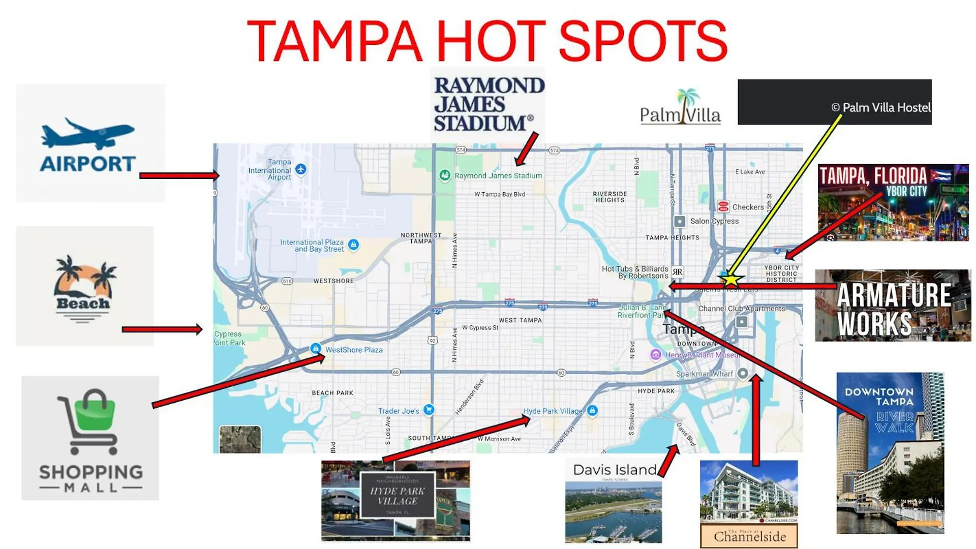 Palm Villa Hostel Tampa 0*,  United States